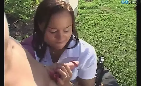 Outdoor HandJob Session Turns Wild